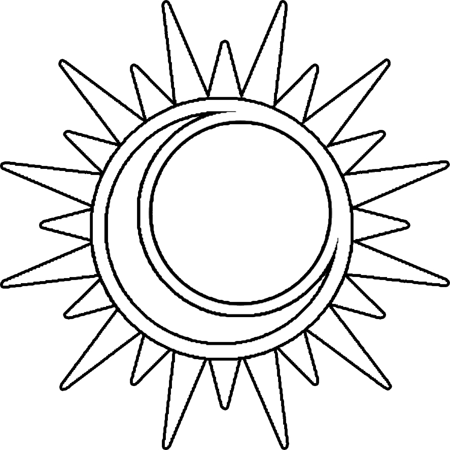 Plansa de colorat cu Luna 18 10